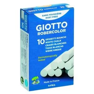 TIZAS BLANCAS GIOTTO ROBERCOLOR ESTUCHE 10