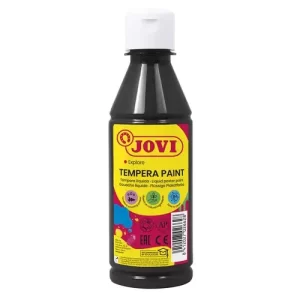 TEMPERA JOVI LIQUIDA 250 ml (botella) NEGRO
