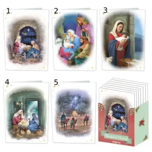 Tarjeta de navidad Christmas clásicos orla