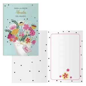 Dohe – Tarjeta de Felicitación Abuelas – Tamaño 11,5 x 17 cm – Modelo Ramo