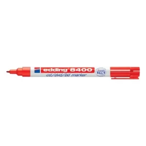 ROTULADOR PERMANENTE EDDING 8400 para CD ROJO