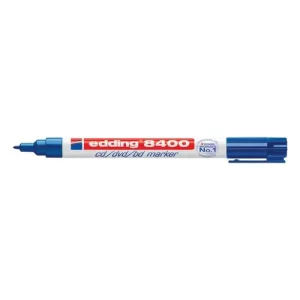 ROTULADOR PERMANENTE EDDING 8400 para CD AZUL