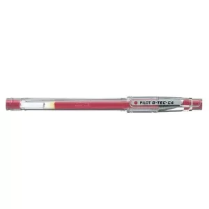 ROLLER GEL PILOT G-TEC-C4 ROJO