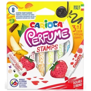 ROTULADOR FIBRA CARIOCA PERFUME STAMPS CAJA de 8
